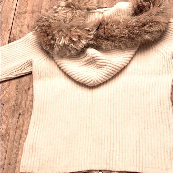 Ralph Lauren zip front sweater with coyote trim - Picture 4 of 5